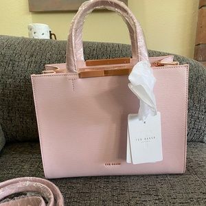 Ted Baker Pink Leather Tote Purse (New)